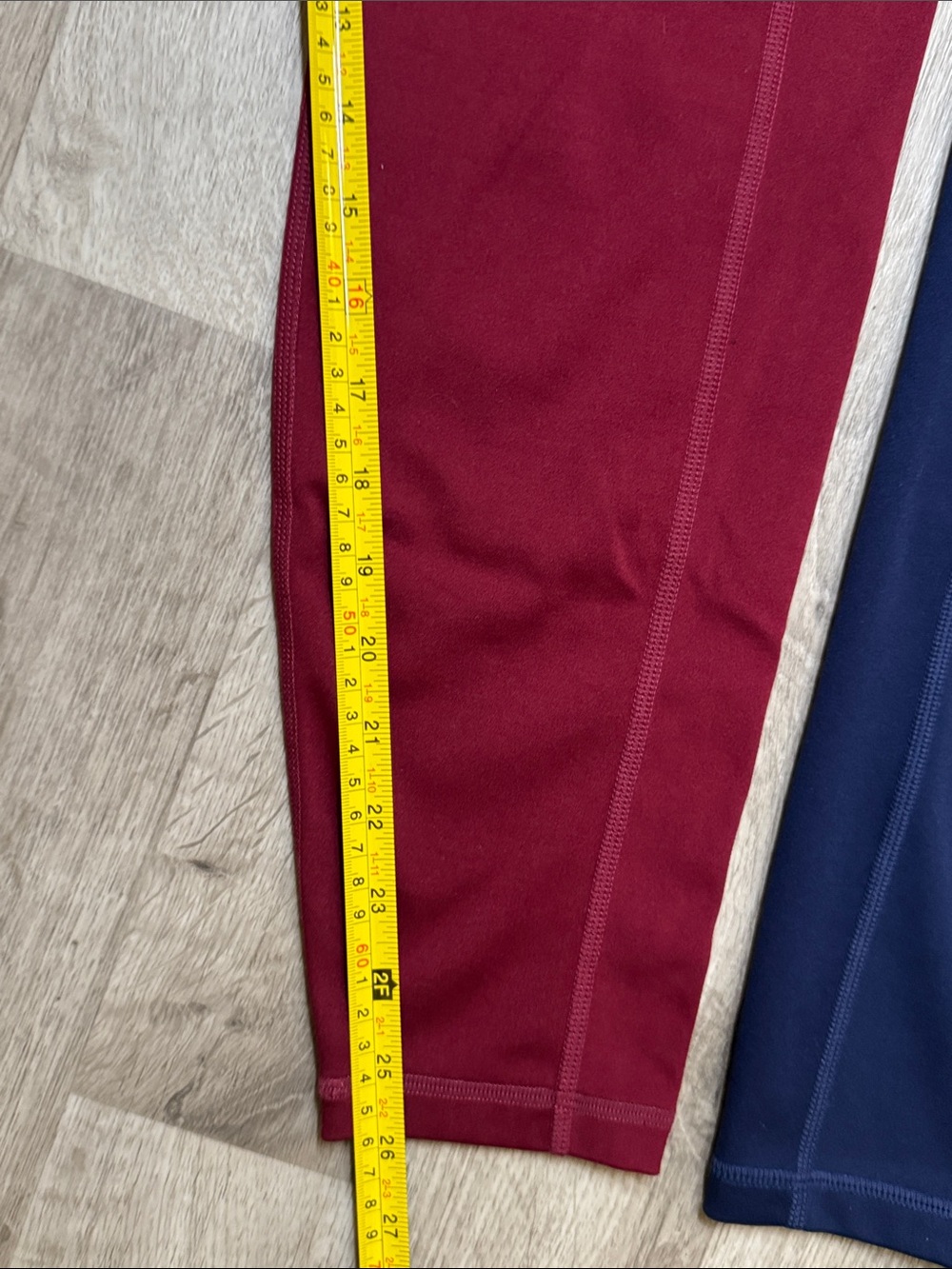 Bundle! Women’s Active Leggings - Burgundy, Navy & Olive - XL - Picture 9 of 10